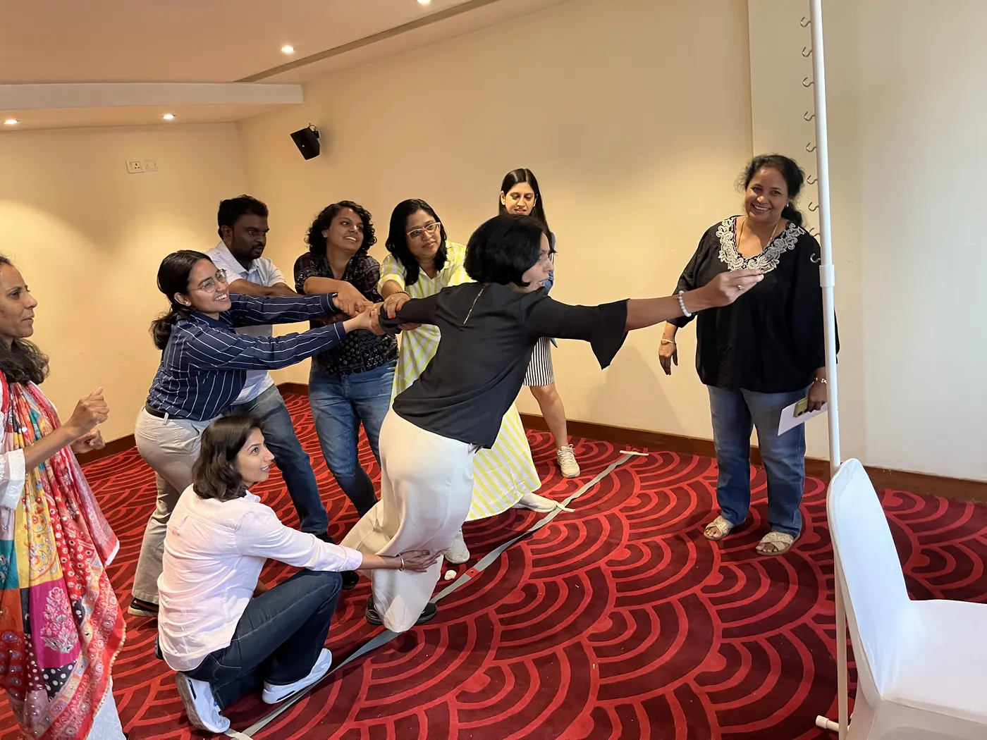 A TGIF micro-engagement on the floor